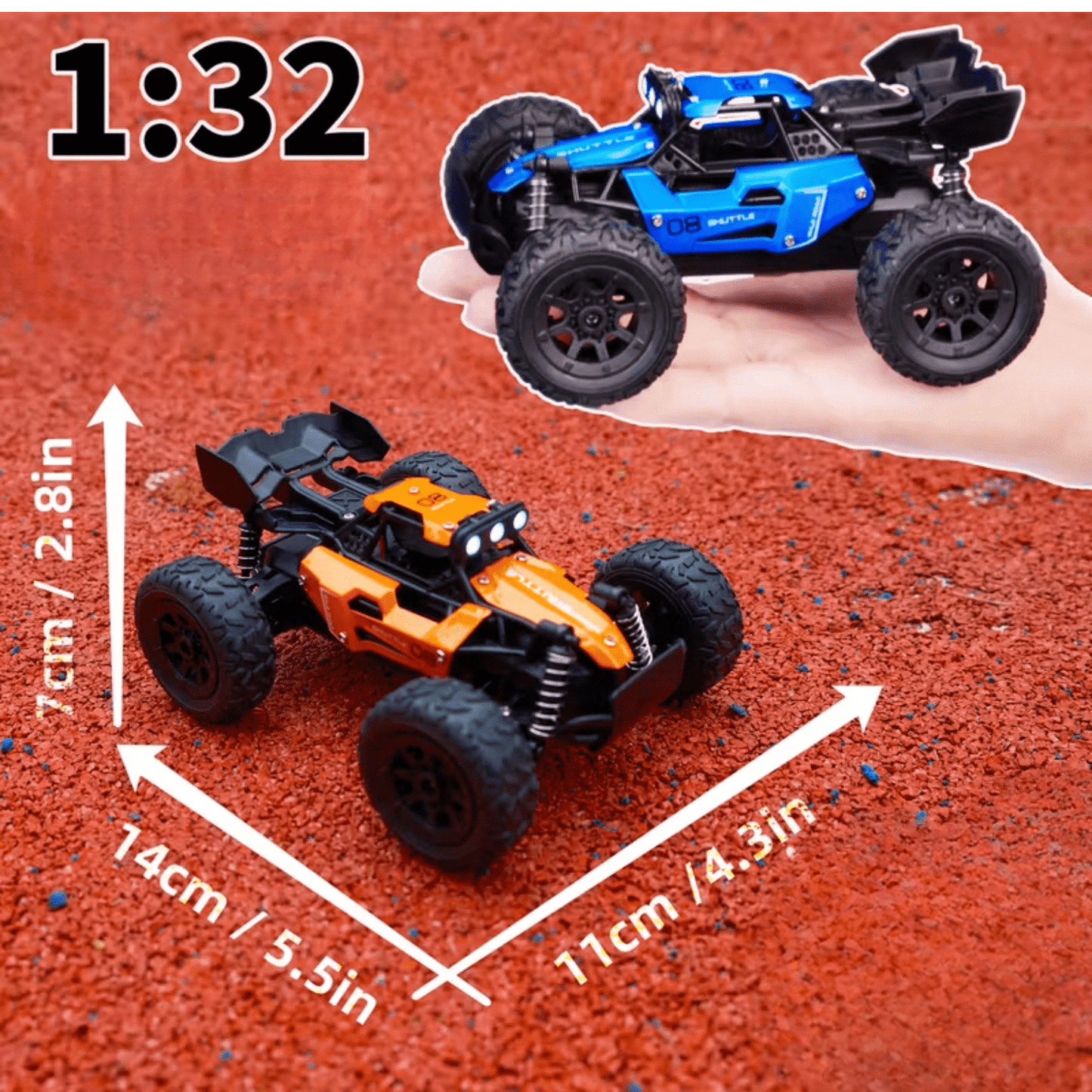 DashRacer™ – Remote Control Car 1:16 with LED Lighting & Controller