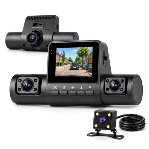 360Guard Pro Car Dashcam | 1080P HD with Front, Rear and Interior Camera