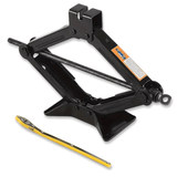 Compact Scissor Car Jack with Ratchet Wrench and Steel Base