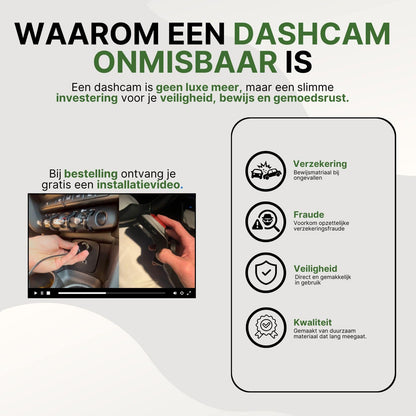 Waarom de ClearView Ultra dashcam onmisbaar is: bewijs bij ongevallen, bescherming tegen fraude, eenvoudig in gebruik en geleverd met gratis installatievideo.