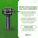 Cordless handheld vacuum with narrow nozzle attachment designed for quick cleaning of crumbs, dust, and tight spaces.