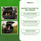 Close-up van stevige antislip onderkant van kofferbakdeken voor honden
