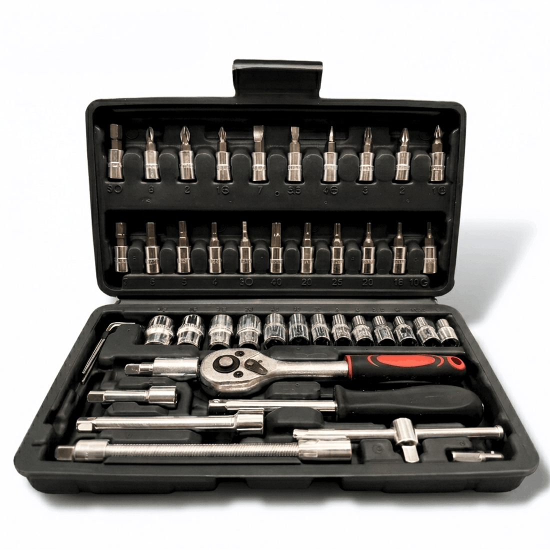 Premium 46-Piece Screwdriver Set with Ratchet Wrench